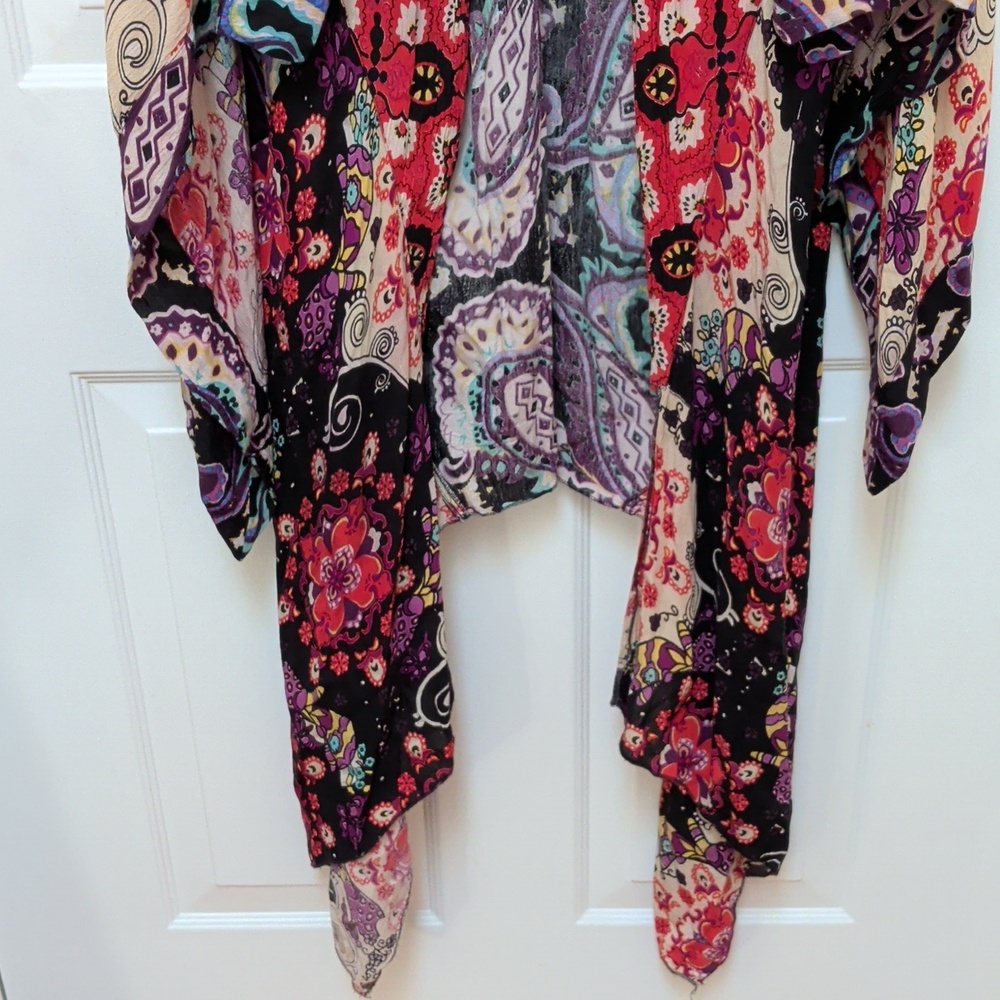 Free people one size kimono floral boho preloved - Picture 3 of 5